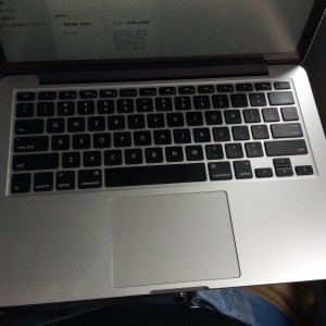 機内MacBook